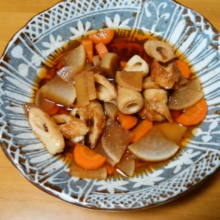 ちくわと根菜のおかか煮